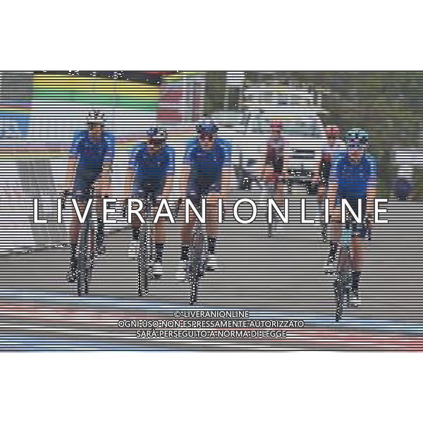 24-09-2025 Allenamento 2 Mondiali Kigali 2025; 2025, Italia; Cattaneo, Mattia; Sobrero, Matteo; Frigo, Marco; Masnada, Fausto; Kigali; ©SIROTTI - AGENZIA ALDO LIVERANI SAS