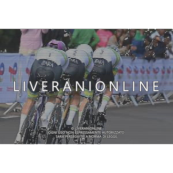 24-09-2025 World Championships Mixed Relay; 2025, Australia; Matthews, Michael; Plapp, Lucas; Vine, Jay; Kigali; ©SIROTTI - AGENZIA ALDO LIVERANI SAS