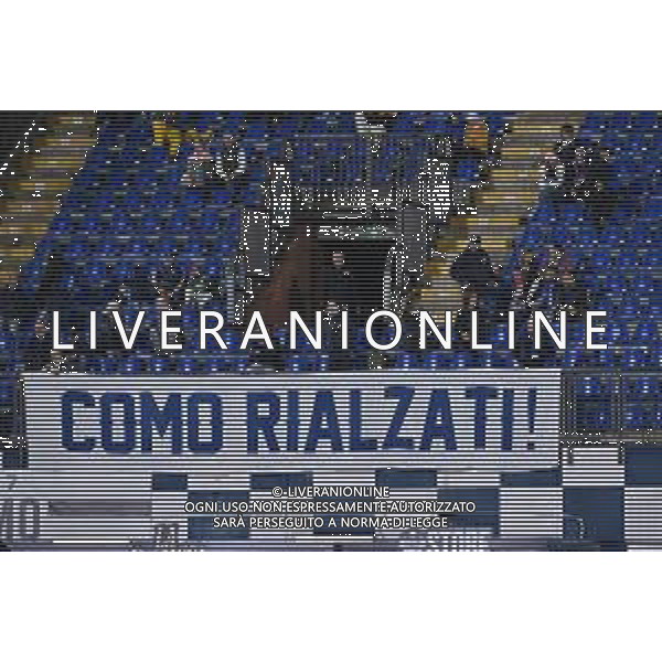 TVRG Como vs Sassuolo nella foto striscione tifosi Como Como 24-09-2025 Stadio Giuseppe Sinigaglia Como vs Sassuolo Coppa Italia Frecciarossa - sedicesimi di finale foto Roberto Garavaglia/Agenzia Aldo Liverani sas