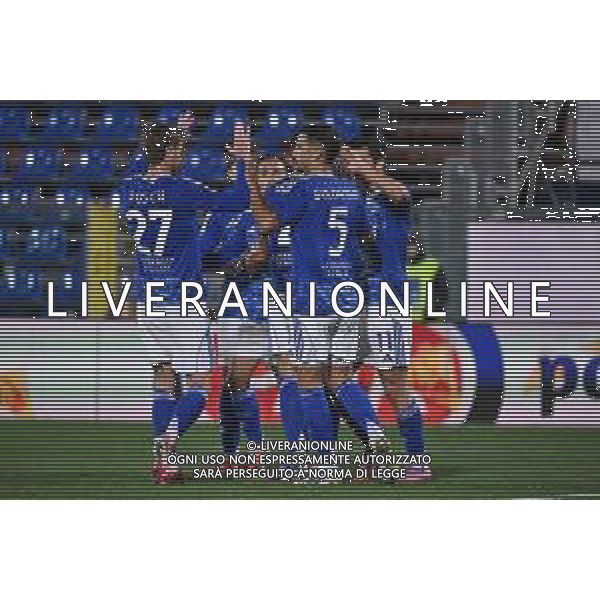 TVRG Como vs Sassuolo nella foto giocatori Como esultanza dopo il gol del 2 a 0 Como 24-09-2025 Stadio Giuseppe Sinigaglia Como vs Sassuolo Coppa Italia Frecciarossa - sedicesimi di finale foto Roberto Garavaglia/Agenzia Aldo Liverani sas