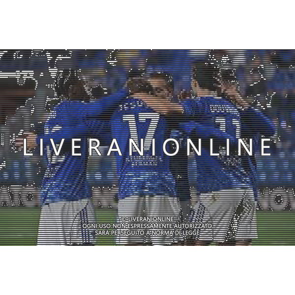 TVRG Como vs Sassuolo nella foto giocatori Como esultanza dopo il gol del 3 a 0 Como 24-09-2025 Stadio Giuseppe Sinigaglia Como vs Sassuolo Coppa Italia Frecciarossa - sedicesimi di finale foto Roberto Garavaglia/Agenzia Aldo Liverani sas