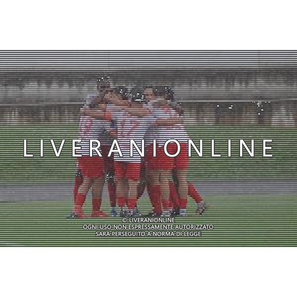 TVRCOR – Castellanzese 1921 vs Oltrepo’ Fbc – Serie D girone B – 4a giornata Stadio “Giovanni Provasi” di Castellanza (VA) 24-09-2025 nella foto esultanza Oltrepo’ dopo il goal di Franco Busso (Oltrepo’) ©TVRCOR Corradin Roberta - AGENZIA ALDO LIVERANI SAS