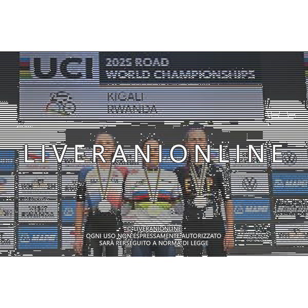 25-09-2025 World Championships U23 Women; 2025, France; 2025, Slovacchia; 2025, Spain; Gery, Celia; Chladonova, Viktoria; Blasi Cairol, Paula; Kigali; ©SIROTTI - AGENZIA ALDO LIVERANI SAS