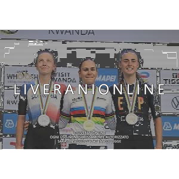 25-09-2025 World Championships U23 Women; 2025, France; 2025, Slovacchia; 2025, Spain; Gery, Celia; Chladonova, Viktoria; Blasi Cairol, Paula; Kigali; ©SIROTTI - AGENZIA ALDO LIVERANI SAS