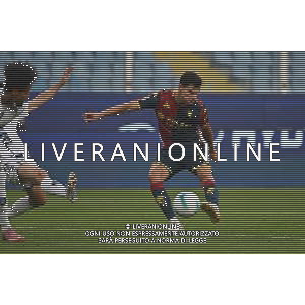 TVRG Genoa vs Empoli nella foto Valentin Carboni (Genoa) occasione da gol Genova 25-09-2025 Stadio Luigi Ferraris - Marassi Genoa vs Empoli Coppa Italia Frecciarossa - sedicesimi di finale foto Roberto Garavaglia/Agenzia Aldo Liverani sas