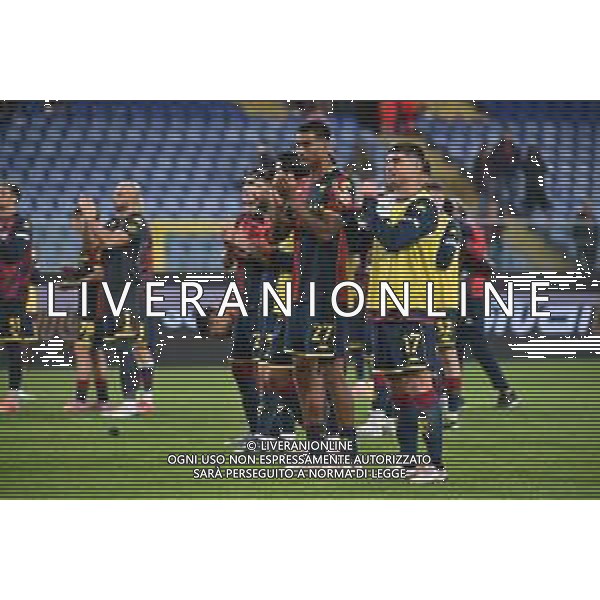 TVRG Genoa vs Empoli nella foto esultanza finale Genoa Genova 25-09-2025 Stadio Luigi Ferraris - Marassi Genoa vs Empoli Coppa Italia Frecciarossa - sedicesimi di finale foto Roberto Garavaglia/Agenzia Aldo Liverani sas