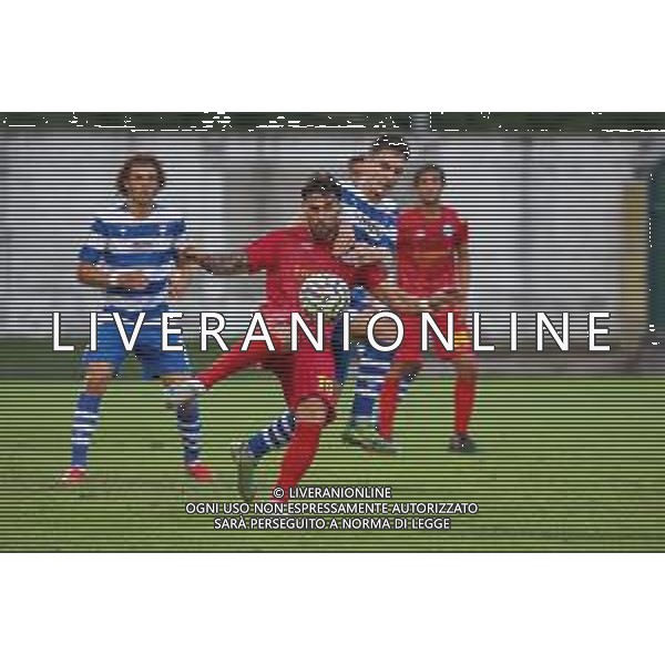 TVRCOR – Pro Patria vs Albinoleffe – Serie C – 6a giornata Campionato Calcio Serie C Lega Pro Busto Arsizio (VA) 14-09-2025 Stadio Carlo Speroni nella foto Andrea De Paoli (Albinoleffe) e Alessandro Di Munno (Pro Patria) ©TVRCOR Corradin Roberta - AGENZIA ALDO LIVERANI SAS