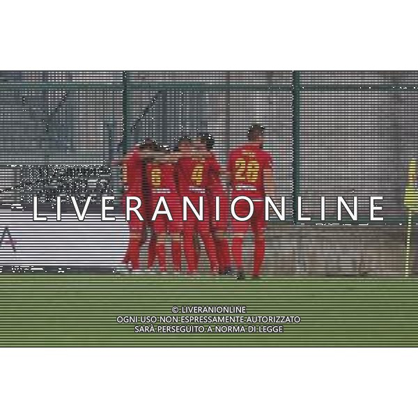 TVRCOR – Pro Patria vs Albinoleffe – Serie C – 6a giornata Campionato Calcio Serie C Lega Pro Busto Arsizio (VA) 14-09-2025 Stadio Carlo Speroni nella foto esultanza Albinoleffe dopo il goal di Tommaso Lupinetti ©TVRCOR Corradin Roberta - AGENZIA ALDO LIVERANI SAS