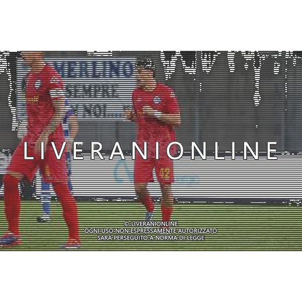 TVRCOR – Pro Patria vs Albinoleffe – Serie C – 6a giornata Campionato Calcio Serie C Lega Pro Busto Arsizio (VA) 14-09-2025 Stadio Carlo Speroni nella foto esultanza Albinoleffe dopo il goal di Tommaso Lupinetti ©TVRCOR Corradin Roberta - AGENZIA ALDO LIVERANI SAS