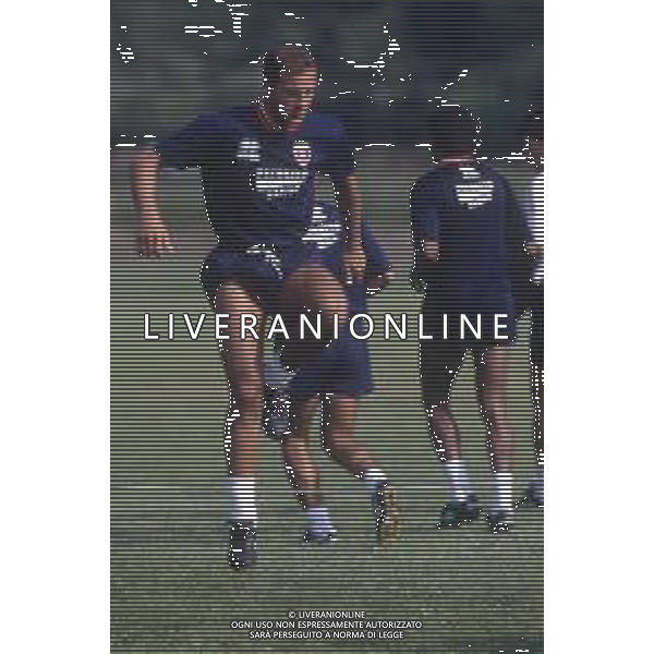 DIAP-RETROSPETTIVA CHRISTIAN LANTIGNOTTI CALCIATORE NELLA FOTO CHRISTIAN LANTIGNOTTI CON LA MAGLIA DEL CAGLIARI CALCIO NELL\'ANNO 1994 AG ALDO LIVERANI SAS 