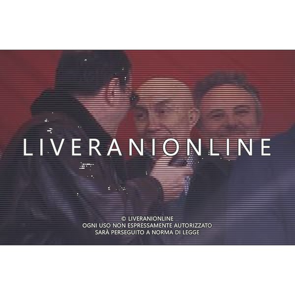 DIAP-RETROSPETTIVA GIANFRANCO MIGLIO POLITICO NELLA FOTO GIANFRANCO MIGLIO A PONTIDA NELL\'ANNO 1994 AG ALDO LIVERANI SAS