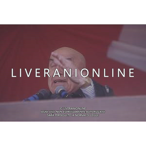 DIAP-RETROSPETTIVA GIANFRANCO MIGLIO POLITICO NELLA FOTO GIANFRANCO MIGLIO A PONTIDA NELL\'ANNO 1994 AG ALDO LIVERANI SAS