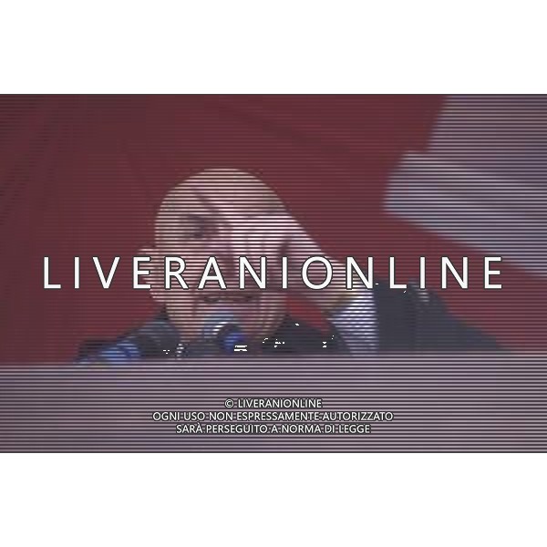 DIAP-RETROSPETTIVA GIANFRANCO MIGLIO POLITICO NELLA FOTO GIANFRANCO MIGLIO A PONTIDA NELL\'ANNO 1994 AG ALDO LIVERANI SAS