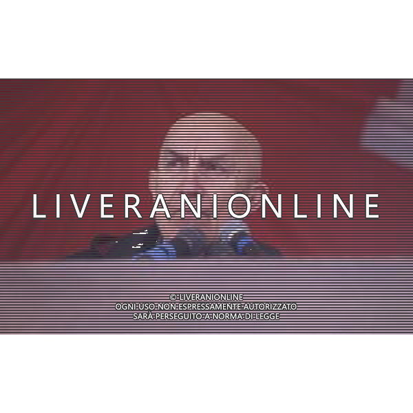 DIAP-RETROSPETTIVA GIANFRANCO MIGLIO POLITICO NELLA FOTO GIANFRANCO MIGLIO A PONTIDA NELL\'ANNO 1994 AG ALDO LIVERANI SAS