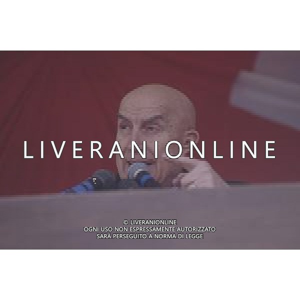 DIAP-RETROSPETTIVA GIANFRANCO MIGLIO POLITICO NELLA FOTO GIANFRANCO MIGLIO A PONTIDA NELL\'ANNO 1994 AG ALDO LIVERANI SAS