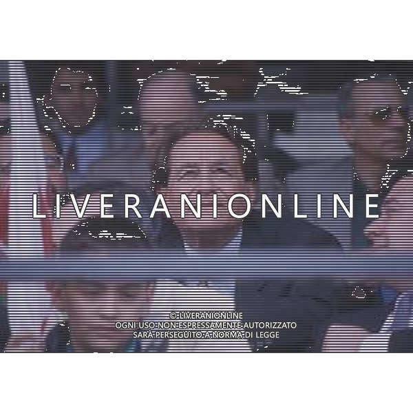 DIAP-RETROSPETTIVA COSTANTINO ROZZI PRESIDENTE ASCOLI CALCIO NELLA FOTO COSTANTINO ROZZI IN TRIBUNA NELL\'ANNO 1993 AG ALDO LIVERANI SAS