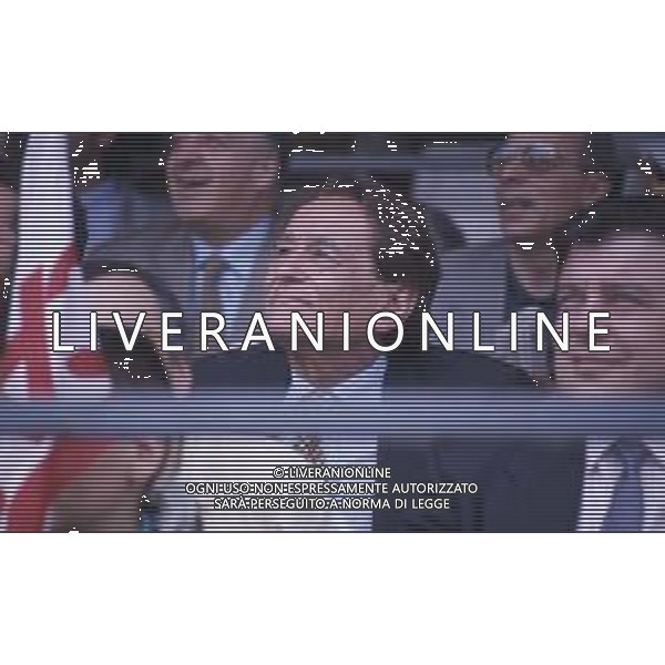 DIAP-RETROSPETTIVA COSTANTINO ROZZI PRESIDENTE ASCOLI CALCIO NELLA FOTO COSTANTINO ROZZI IN TRIBUNA NELL\'ANNO 1993 AG ALDO LIVERANI SAS