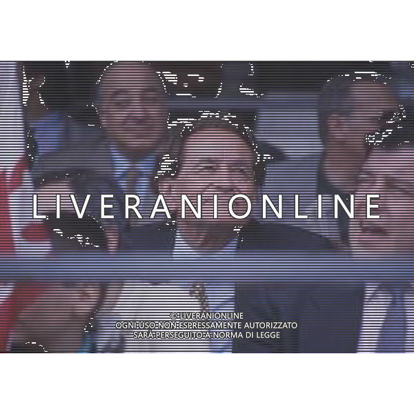 DIAP-RETROSPETTIVA COSTANTINO ROZZI PRESIDENTE ASCOLI CALCIO NELLA FOTO COSTANTINO ROZZI IN TRIBUNA NELL\'ANNO 1993 AG ALDO LIVERANI SAS