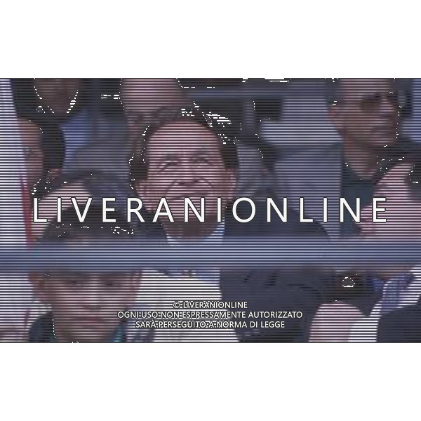 DIAP-RETROSPETTIVA COSTANTINO ROZZI PRESIDENTE ASCOLI CALCIO NELLA FOTO COSTANTINO ROZZI IN TRIBUNA NELL\'ANNO 1993 AG ALDO LIVERANI SAS