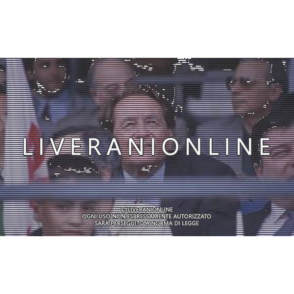 DIAP-RETROSPETTIVA COSTANTINO ROZZI PRESIDENTE ASCOLI CALCIO NELLA FOTO COSTANTINO ROZZI IN TRIBUNA NELL\'ANNO 1993 AG ALDO LIVERANI SAS