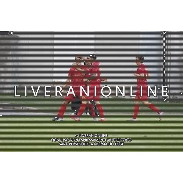 TVRCOR – Pro Patria vs Albinoleffe – Serie C – 6a giornata Campionato Calcio Serie C Lega Pro Busto Arsizio (VA) 25-09-2025 Stadio Carlo Speroni nella foto esultanza Albinoleffe dopo il goal di Tommaso Lupinetti ©TVRCOR Corradin Roberta - AGENZIA ALDO LIVERANI SAS