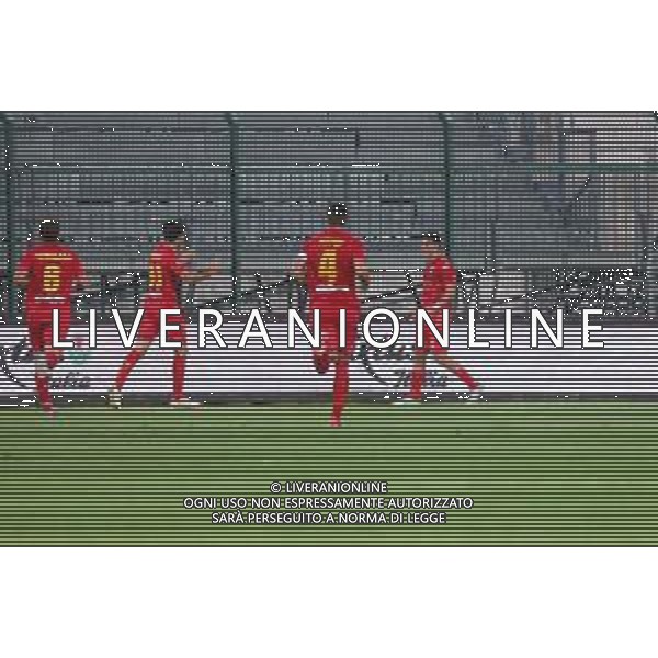 TVRCOR – Pro Patria vs Albinoleffe – Serie C – 6a giornata Campionato Calcio Serie C Lega Pro Busto Arsizio (VA) 25-09-2025 Stadio Carlo Speroni nella foto esultanza dopo il goal di Tommaso Lupinetti (Albinoleffe) ©TVRCOR Corradin Roberta - AGENZIA ALDO LIVERANI SAS