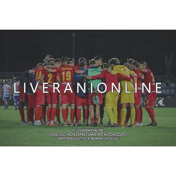 TVRCOR – Pro Patria vs Albinoleffe – Serie C – 6a giornata Campionato Calcio Serie C Lega Pro Busto Arsizio (VA) 25-09-2025 Stadio Carlo Speroni nella foto esultanza Albinoleffe dopo la vittoria ©TVRCOR Corradin Roberta - AGENZIA ALDO LIVERANI SAS