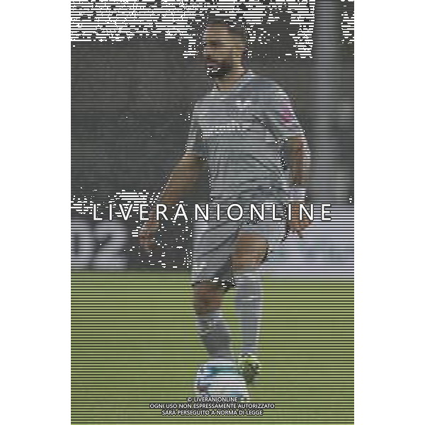 Grigoris Kastanos of Hellas Verona FC play the ball during Hellas Verona FC vs Venezia FC, 16° leg of Coppa Italia Frecciarossa 2025-26 game at Marcantonio Bentegodi stadium in Verona (VR), Italy, on September 24, 2025. (Photo by Davide Casentini)- AGENZIA ALDO LIVERANI SAS
