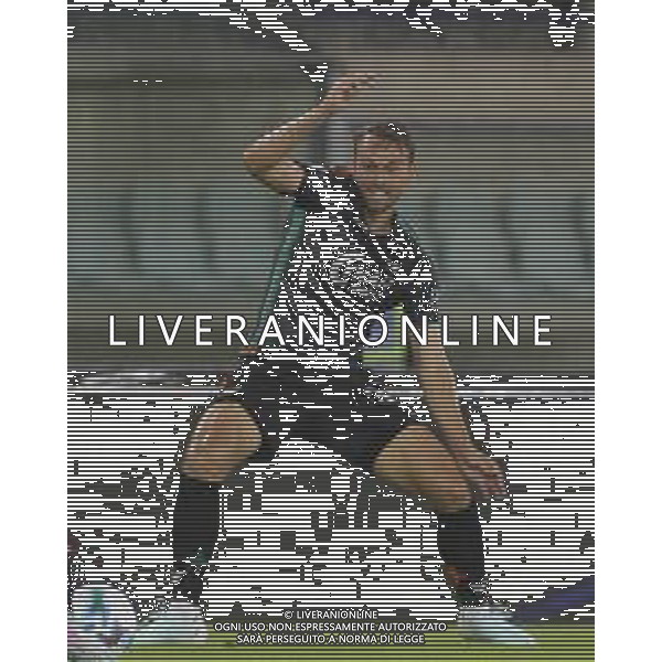 Joel Schingtienne of Venezia FC play the ball during Hellas Verona FC vs Venezia FC, 16° leg of Coppa Italia Frecciarossa 2025-26 game at Marcantonio Bentegodi stadium in Verona (VR), Italy, on September 24, 2025. (Photo by Davide Casentini)- AGENZIA ALDO LIVERANI SAS