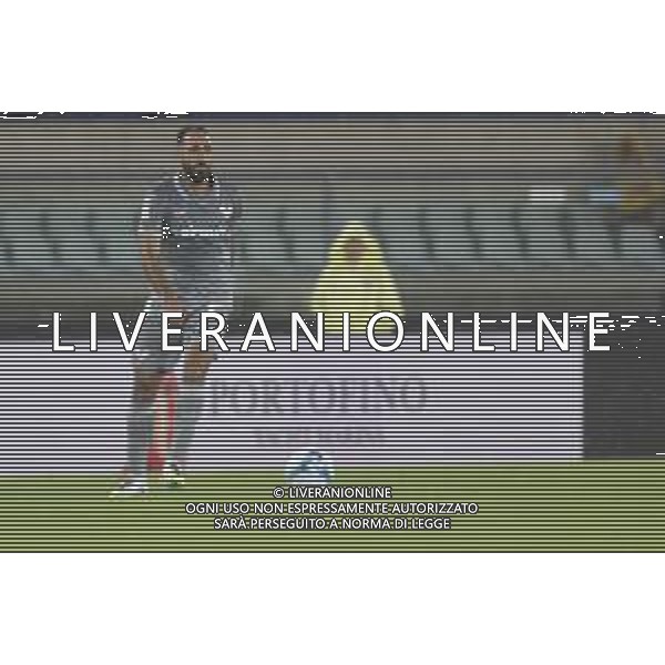 Grigoris Kastanos of Hellas Verona FC play the ball during Hellas Verona FC vs Venezia FC, 16° leg of Coppa Italia Frecciarossa 2025-26 game at Marcantonio Bentegodi stadium in Verona (VR), Italy, on September 24, 2025. (Photo by Davide Casentini)- AGENZIA ALDO LIVERANI SAS