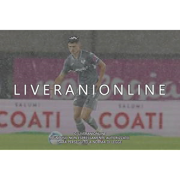 Tobias Slotsager of Hellas Verona FC play the ball during Hellas Verona FC vs Venezia FC, 16° leg of Coppa Italia Frecciarossa 2025-26 game at Marcantonio Bentegodi stadium in Verona (VR), Italy, on September 24, 2025. (Photo by Davide Casentini)- AGENZIA ALDO LIVERANI SAS