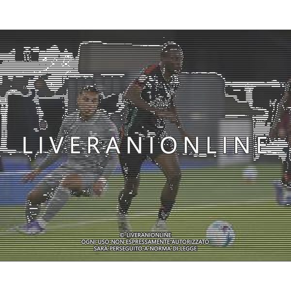 Ahmed Sidibe’ of Venezia FC play the ball during Hellas Verona FC vs Venezia FC, 16° leg of Coppa Italia Frecciarossa 2025-26 game at Marcantonio Bentegodi stadium in Verona (VR), Italy, on September 24, 2025. (Photo by Davide Casentini)- AGENZIA ALDO LIVERANI SAS