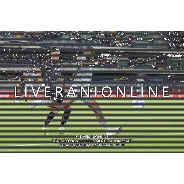 Moatasem Al-Musrati of Hellas Verona FC play the ball during Hellas Verona FC vs Venezia FC, 16° leg of Coppa Italia Frecciarossa 2025-26 game at Marcantonio Bentegodi stadium in Verona (VR), Italy, on September 24, 2025. (Photo by Davide Casentini)- AGENZIA ALDO LIVERANI SAS