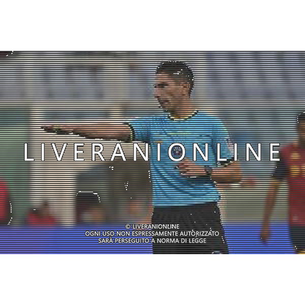 TVRG Genoa vs Empoli nella foto l\'arbitro Federico Dionisi de L\'Aquila Genova 25-09-2025 Stadio Luigi Ferraris - Marassi Genoa vs Empoli Coppa Italia Frecciarossa - sedicesimi di finale foto Roberto Garavaglia/Agenzia Aldo Liverani sas