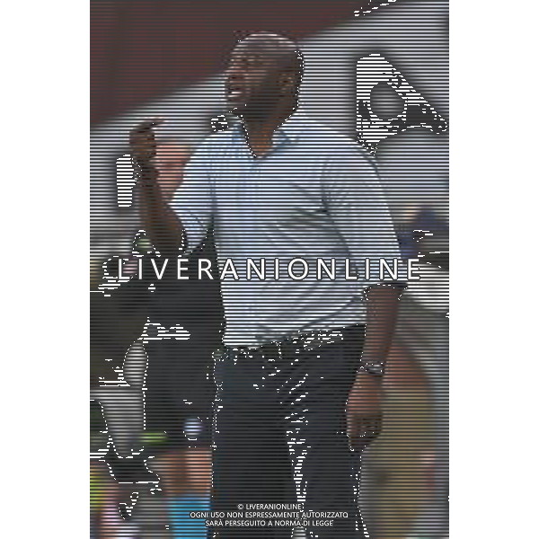 TVRG Genoa vs Empoli nella foto Patrick Vieira allenatore Genoa Genova 25-09-2025 Stadio Luigi Ferraris - Marassi Genoa vs Empoli Coppa Italia Frecciarossa - sedicesimi di finale foto Roberto Garavaglia/Agenzia Aldo Liverani sas