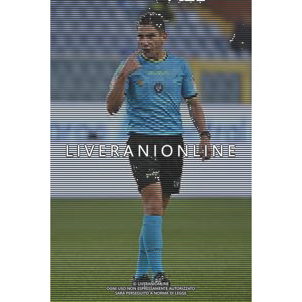 TVRG Genoa vs Empoli nella foto l\'arbitro Federico Dionisi de L\'Aquila Genova 25-09-2025 Stadio Luigi Ferraris - Marassi Genoa vs Empoli Coppa Italia Frecciarossa - sedicesimi di finale foto Roberto Garavaglia/Agenzia Aldo Liverani sas
