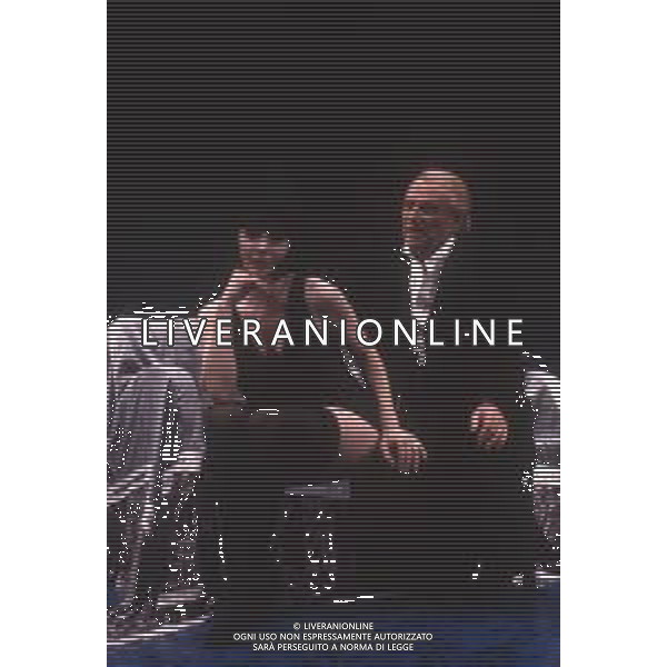DIAP-RETROSPETTIVA GIORGIO ALBERTAZZI ATTORE NELLA FOTO GIORGIO ALBERTAZZI IN UNA COMMEDIA TEATRALE CON MARIANGELA D\'ABBRACCIO AG ALDO LIVERANI SAS