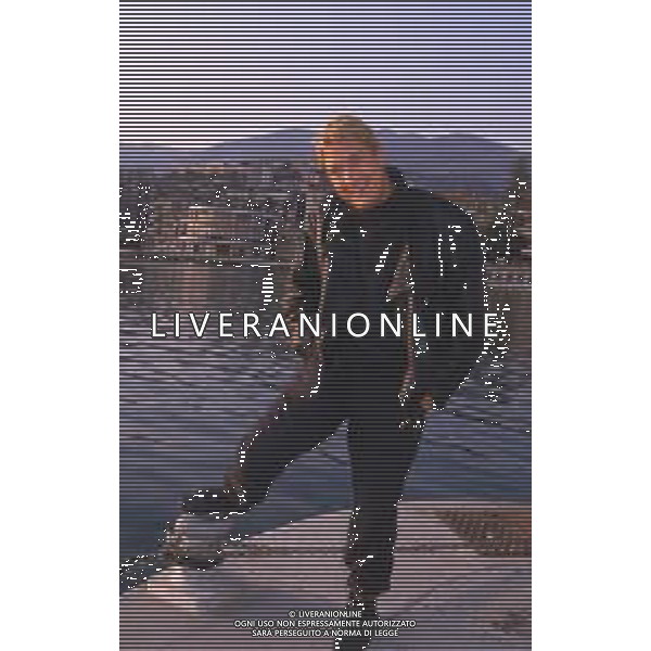 DIAP-RETROSPETTIVA CHRIS REA CANTANTE NELLA FOTO CHRIS REA A SANREMO NELL\'ANNO 1988 AG ALDO LIVERANI SAS
