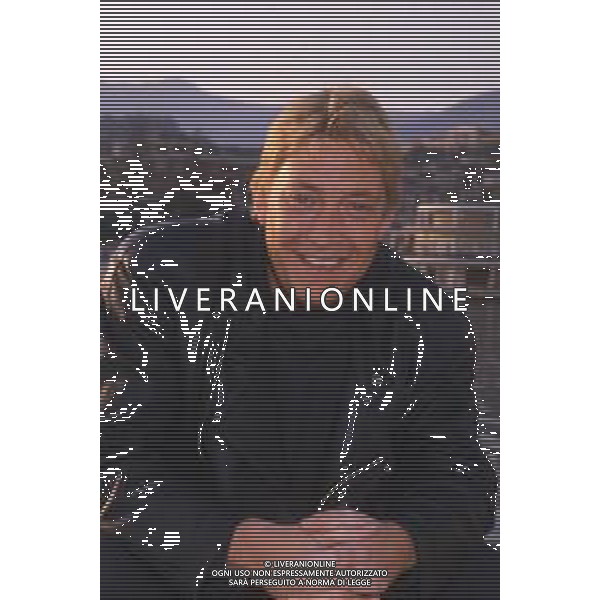 DIAP-RETROSPETTIVA CHRIS REA CANTANTE NELLA FOTO CHRIS REA A SANREMO NELL\'ANNO 1988 AG ALDO LIVERANI SAS