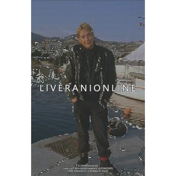 DIAP-RETROSPETTIVA CHRIS REA CANTANTE NELLA FOTO CHRIS REA A SANREMO NELL\'ANNO 1988 AG ALDO LIVERANI SAS