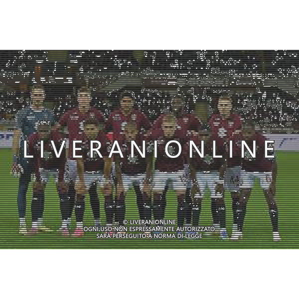 TVMV-Torino 25.09.2025 Stadio Grande Torino @Manuela Viganti/Ag. Aldo Liverani sas Torino vs Atalanta Coppa Italia Frecciarossa Sedicesimi di Finale 2025/2026 Nella foto: la formazione del torino da sx verso dx: alberto paleari, cesare casadei, saul coco, ali dembele, ardian ismajli, alieu njiem, che adams, cyril ngonge, marcus pedersen, niels nkounkou, adrien tameze