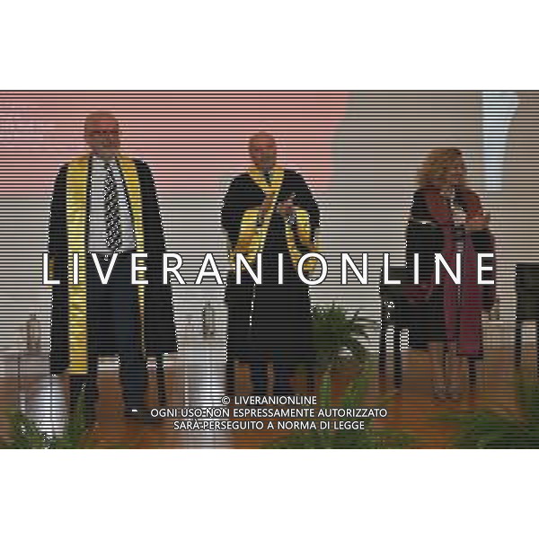 TVRG Laurea Giuseppe Marotta nella foto Giuseppe Marotta Milano 26-09-2025 Giuseppe Marotta presidente Inter riceve la laurea Honoris Causa dall\'Università Milano Bicocca foto Roberto Garavaglia/Agenzia Aldo Liverani sas