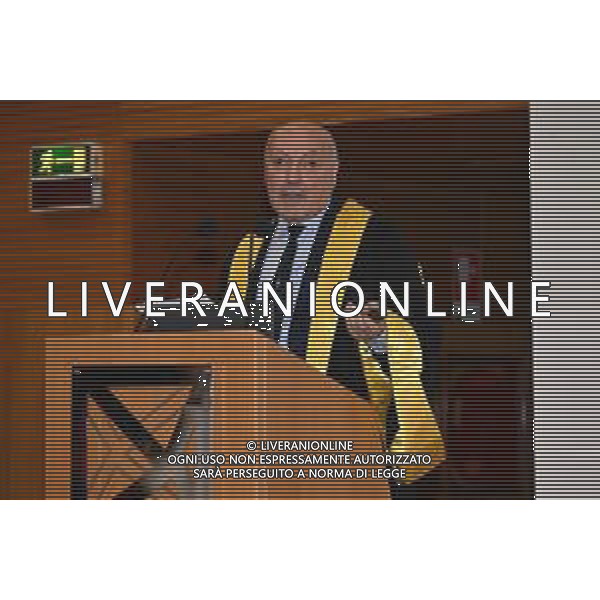 TVRG Laurea Giuseppe Marotta nella foto Giuseppe Marotta Milano 26-09-2025 Giuseppe Marotta presidente Inter riceve la laurea Honoris Causa dall\'Università Milano Bicocca foto Roberto Garavaglia/Agenzia Aldo Liverani sas