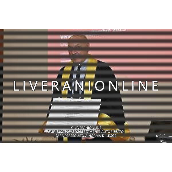 TVRG Laurea Giuseppe Marotta nella foto Giuseppe Marotta Milano 26-09-2025 Giuseppe Marotta presidente Inter riceve la laurea Honoris Causa dall\'Università Milano Bicocca foto Roberto Garavaglia/Agenzia Aldo Liverani sas