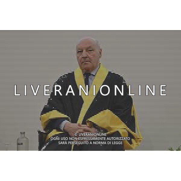 TVRG Laurea Giuseppe Marotta nella foto Giuseppe Marotta Milano 26-09-2025 Giuseppe Marotta presidente Inter riceve la laurea Honoris Causa dall\'Università Milano Bicocca foto Roberto Garavaglia/Agenzia Aldo Liverani sas