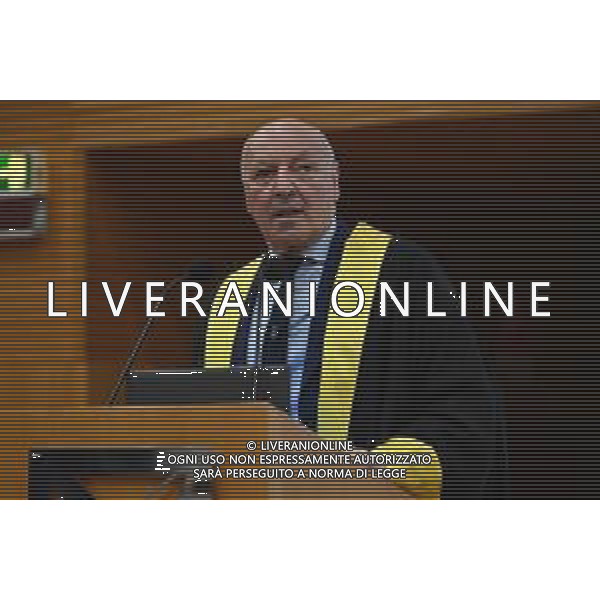 TVRG Laurea Giuseppe Marotta nella foto Giuseppe Marotta Milano 26-09-2025 Giuseppe Marotta presidente Inter riceve la laurea Honoris Causa dall\'Università Milano Bicocca foto Roberto Garavaglia/Agenzia Aldo Liverani sas