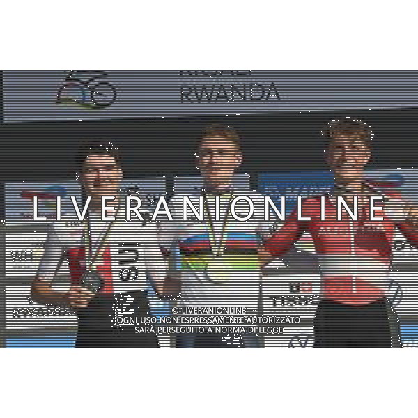 26-09-2025 World Championships U23; 2025, Red Bull - Bora Hansgrohe Development; 2025, Svizzera; 2025, Austria; Finn, Lorenzo Mark; Huber, Jan; Schrettl, Marco; Kigali; ©SIROTTI - AGENZIA ALDO LIVERANI SAS