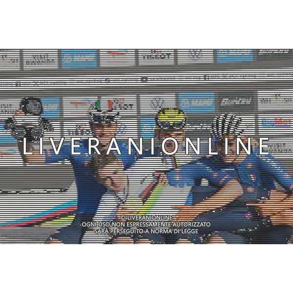 26-09-2025 World Championships U23; 2025, Italia; Finn, Lorenzo Mark; Borgo, Alessandro; Gualdi, Simone; Mattio, Pietro; Kigali; ©SIROTTI - AGENZIA ALDO LIVERANI SAS