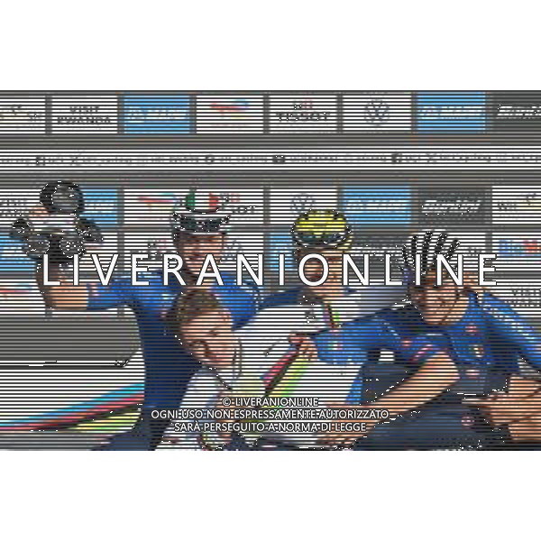 26-09-2025 World Championships U23; 2025, Italia; Finn, Lorenzo Mark; Borgo, Alessandro; Gualdi, Simone; Mattio, Pietro; Kigali; ©SIROTTI - AGENZIA ALDO LIVERANI SAS