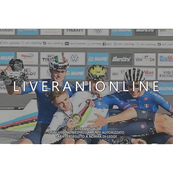 26-09-2025 World Championships U23; 2025, Italia; Finn, Lorenzo Mark; Borgo, Alessandro; Gualdi, Simone; Mattio, Pietro; Kigali; ©SIROTTI - AGENZIA ALDO LIVERANI SAS